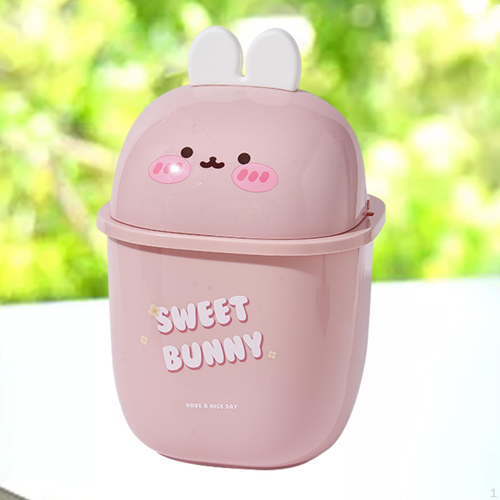 

Столешница для мусора, мусорное ведро, мусорная корзина, мультяшный стол, мини-контейнер с розовый