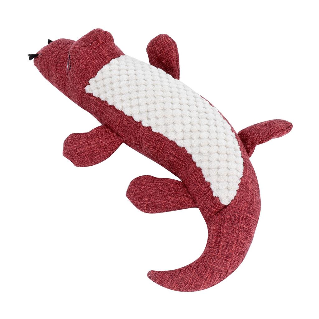 Dog Toys Simulation Crocodile Shape Plush Stuffed Bite Resistant Molar Pet Dog Vocal ToysRed