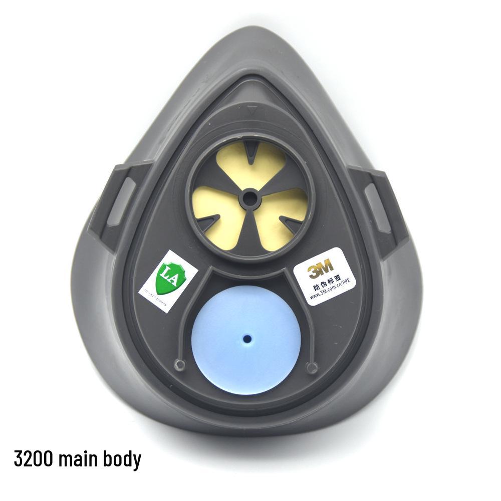 3M3200 Half Face Respirator Mask: Industrial Dust, Fumes, Coal Mining, Grinding, Firefighting, Spray Painting, Anti-Odor, Gas Protection.
