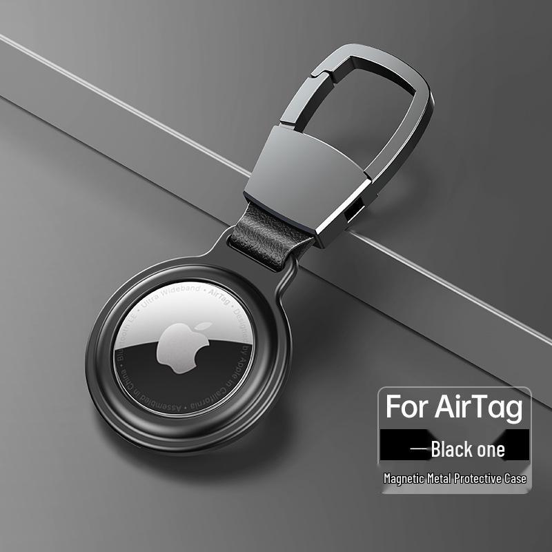 In Stock: Aluminum Alloy Magnetic Keychain Cover for Apple AirTag