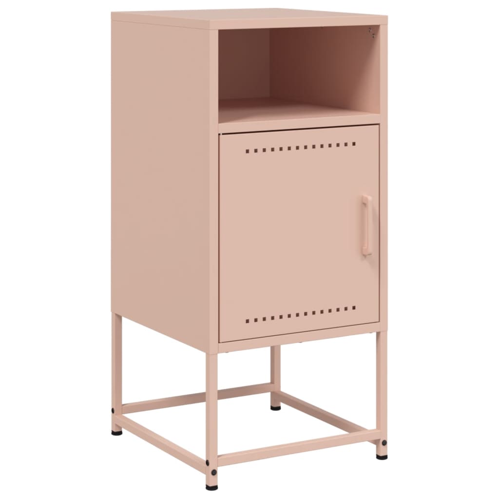 Nightstands 2 pcs Pink 36 x 39 x 78 cm Steel
