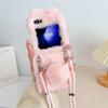 Crossbody Plush Cartoon Phone Case for Samsung Galaxy Z Flip 6 5 4 3 Flip6 Flip5 Flip4 Flip3 5G Shockproof Protective Cover