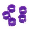 100Pcs Birds Leg Clips Harmless Extensible Plastic Mix Color 8mm Pigeon Foot Ring for Pet