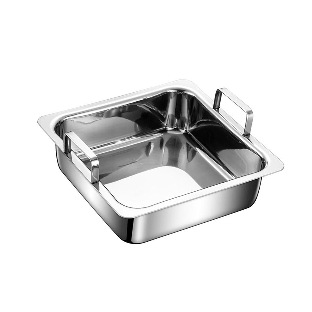 Kitchen Hot Pot Easy to Clean Easy Carrying Convenient Fast Cooking Square Cookware for Hiking Party Restaurant Camping Picnic