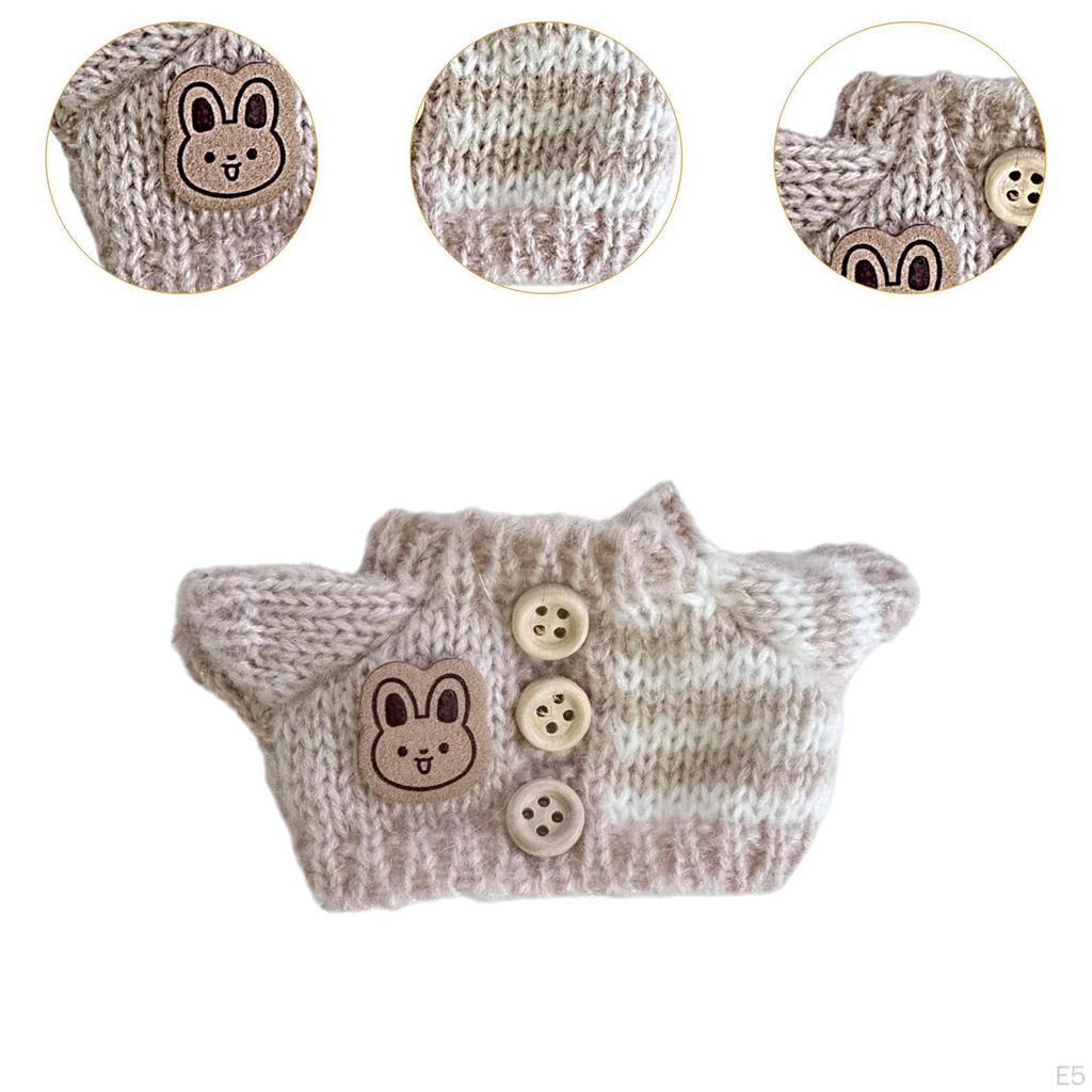 Doll Knitted Sweater Accessories DIY for Little Girls Photo Props Fashion Dress Up Stuffed