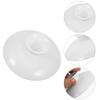 Ceramic Tea Cup Lid Replacement White 3 Inch Elegant Minimalist Design for Hot Cold Beverages Mug Cover Tea Bowl Lid Reusable