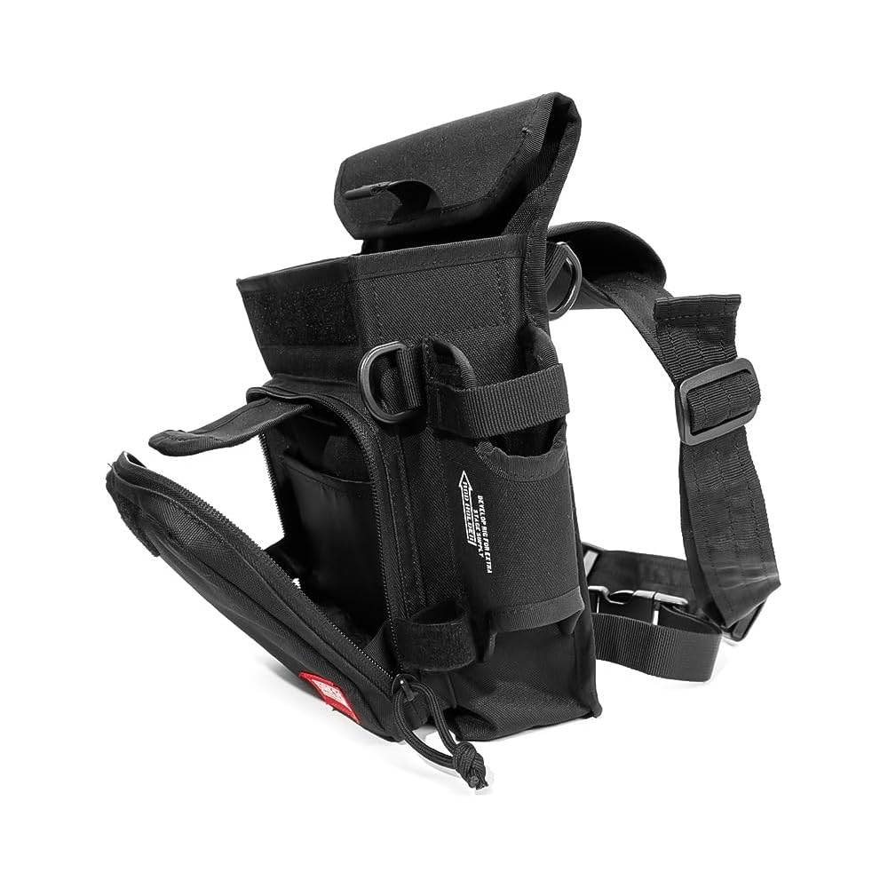 DRESS Tactical Leg Bag Airborne GRY Fishing Bag Backpack for Shore Fishing, Light Game, Run & Gun, Ajing, Multifunctional, Beginner Fishing Tool
