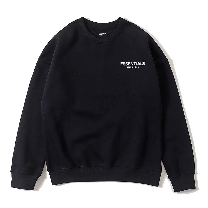 Essentials Streetwear Lielizmēra apaļas kakla piedurkņaina