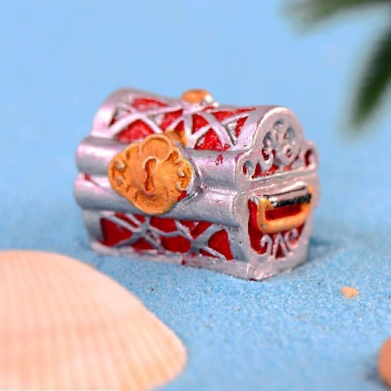 

Смола Золотая Монета Сундук с Сокровищами Игрушки Микроландшафт Украшения для Аквариума Декоративные Style A