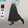Yinman Women's Pleated A-line Midi Skirt