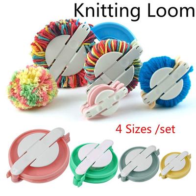 4 rozmiary Fluff Ball Weaver Needle Craft Knitting Loom Wool Tool DIY Needle Craft Set