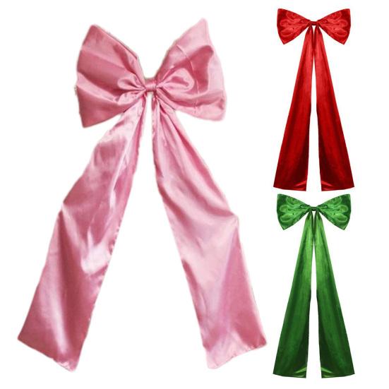 Christmas Tree Topper Bow Large Tree Topper Satin Bow Decoration for Home Wedding Birthday Party Holiday Decor