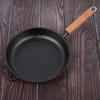 Wutuo Cast Iron Frying Pan with Wooden Handle and Lid