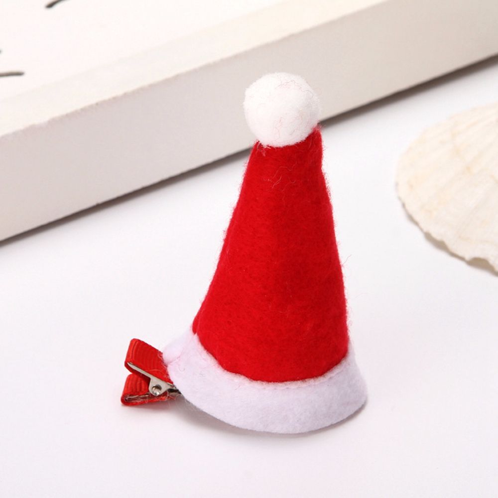 Cloth Zinc Zinc Alloy Christmas Hair Clip Korean Style Headwear Kids Hair Accessories Christmas Hat Hairpin