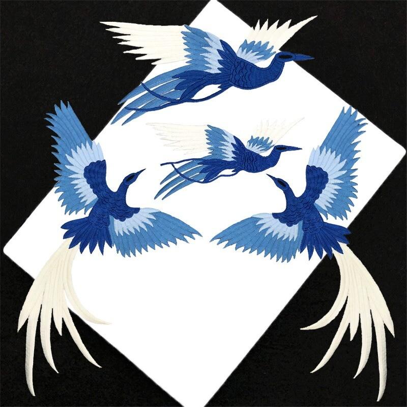 

4 шт./компл. Аппликации с вышивкой в форме птицы Феникс, сделай сам, нашивки на ткань, ретро декор