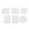 30pcs Felt Sheets DIY Thermal Transfer 6 Shapes Air Freshener Hanging Sheets with String for Car