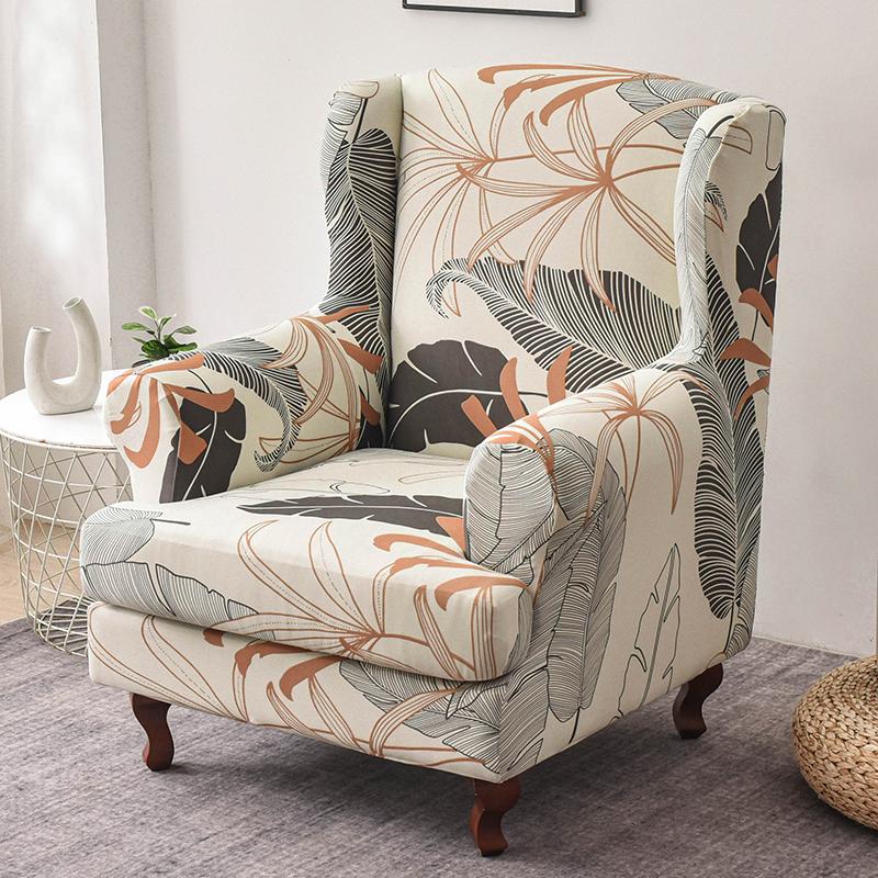 

Чехол на кресло с подголовником, 2 шт./комплект, эластичный чехол для дивана, чехол для кресла, защитный чехол для дивана, эластичное дно для гостиной 1-seater