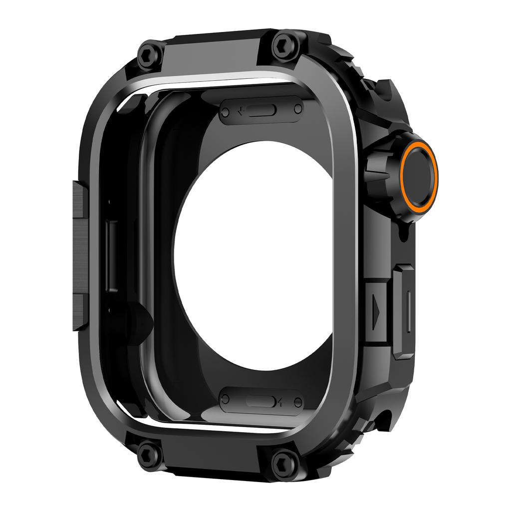 Metall+PC Hülle für Iwatch Serie 11/10 46mm Einfach zu installieren Abdeckung Bumper für Apple Watch 46mm Smartwatch Sturzsichere Schale Rahmen
