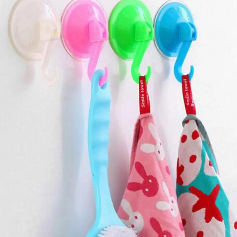 3pcs 7.5cm Suction Cup Hook Wall Plastic Seamless  Creative Vacuum
