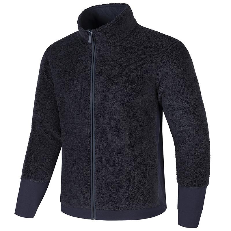 

Флисовая куртка для улицы с теплым и дышащим флисом для мужчин и утолщенным флисом L чёрный