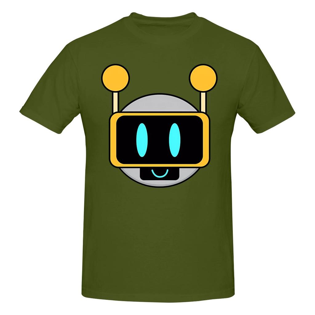 Sprunki Happy Mr Fun Bot Robot Head Not Easy To Deform Tshirtartistic Style Dark Color Schemes Short Sleeve