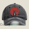 Samurai Cat Meeting Fashion Washed Baseball Cap Outdoor For Womens Unisex FeUnisex Beach Dad Hat Hip Hop