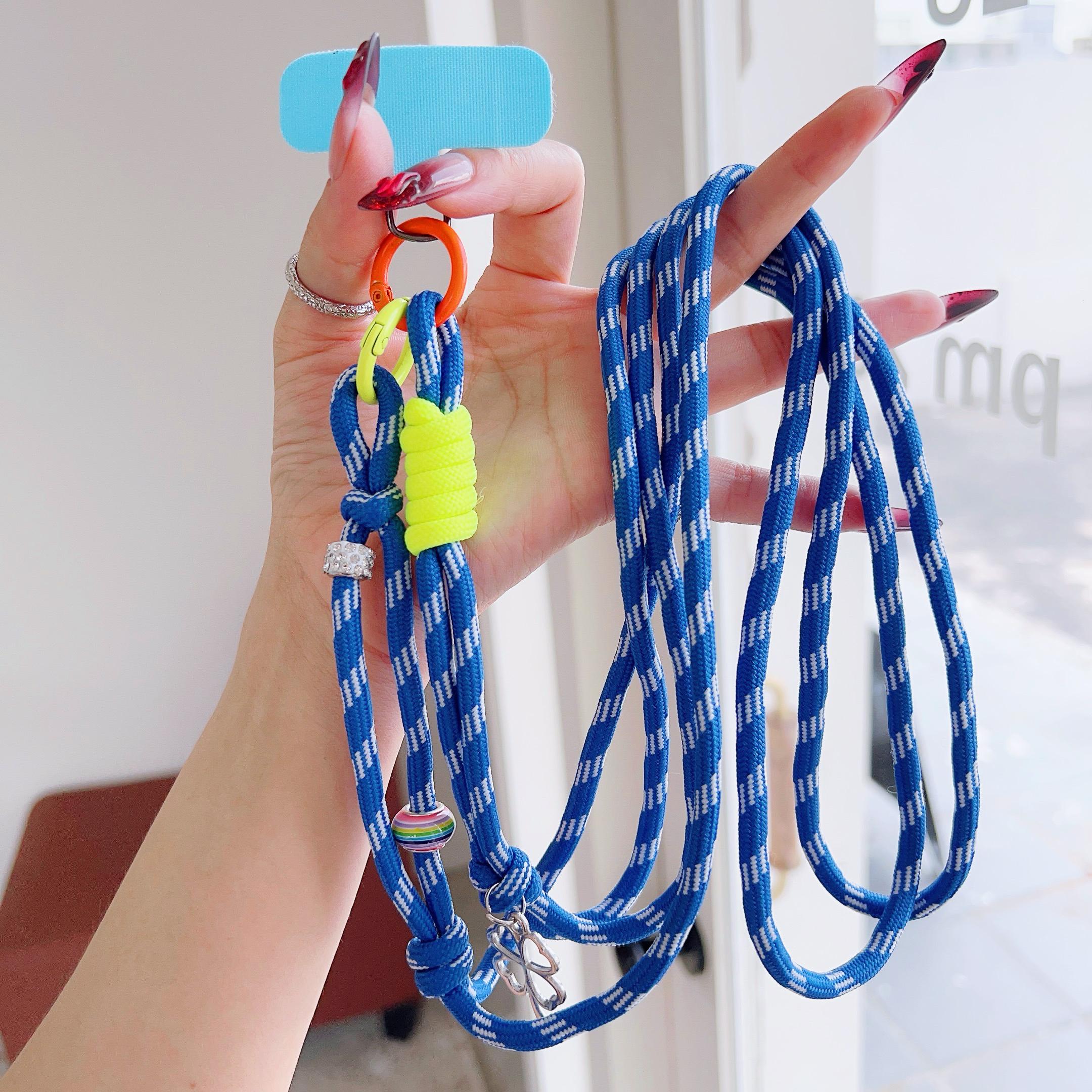 

Simple Pearl Mobile Phone Universal Lanyard, Crossbody Long Rope, Neck Lanyard, Mobile Phone Pendant, Four-Leaf Clover Accessory Polyester / Nylon