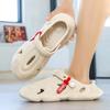 Men's shoes 2025 summer new fashionable breathable men's wear-resistant soft-soled hole shoes outdoor one pedal two wear sandals
