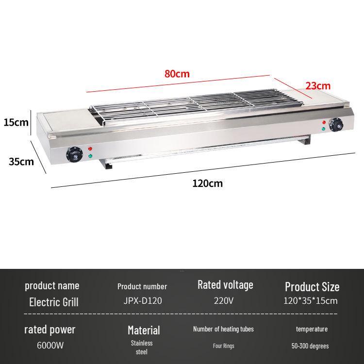 Commercial Smokeless Oyster Grill Oven - Night Market & Home Use