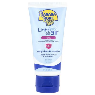 Banana Boat, Licht als Lucht, zonnebrandcrème, lotion, gezicht, SPF50+, 3 fl oz (88 ml)