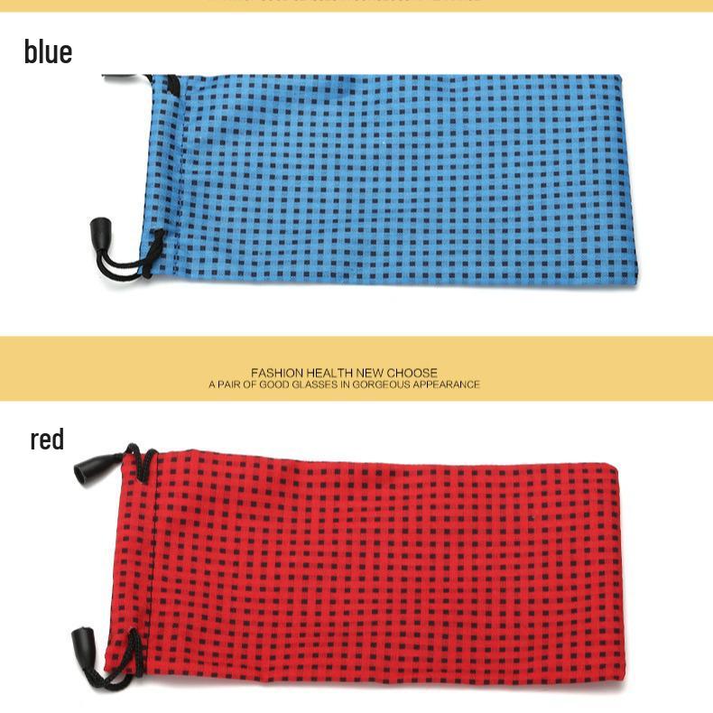 Multicolor Microfiber Glasses Pouch - Soft Eyeglass Storage Bag