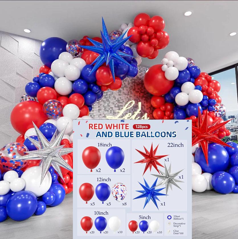 Starburst Thickened Balloon Chain Set for Celebrations