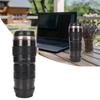 Camera Lens Coffee Mug Stainless Steel Coffee Mugs Sled Lids Photographer Camera Mug Travel Coffee Cup for Men Women