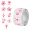 100-500pcs Pink Flower Stickers Party Gift Decorative Stickers For DIY Diary Scrapbooking Cherry Blossoms Stationery Sticker