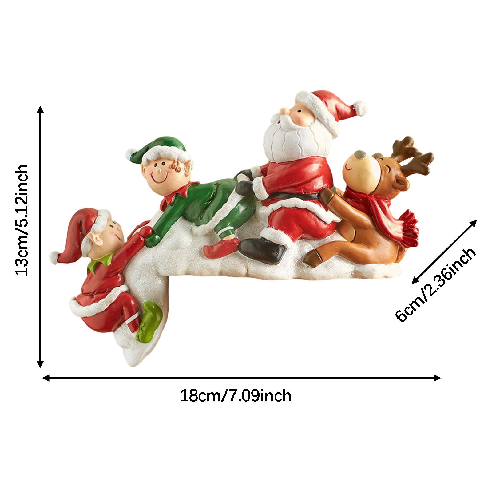 

Christmas Gnome Figurine Xmas Garden Table Decorations For Home Resin Crafts Ornaments Statue Festive Home Decor Gift