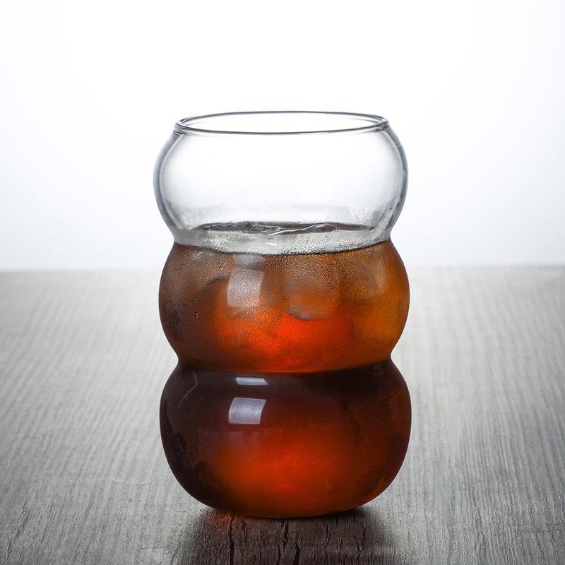 Einwandiges Haushalts-Gastfreundschafts-Saftglas aus hochreinem Borosilikatglas, hitzebeständig, transparent, Latte-Kaffeebecher, Frühstücksbecher