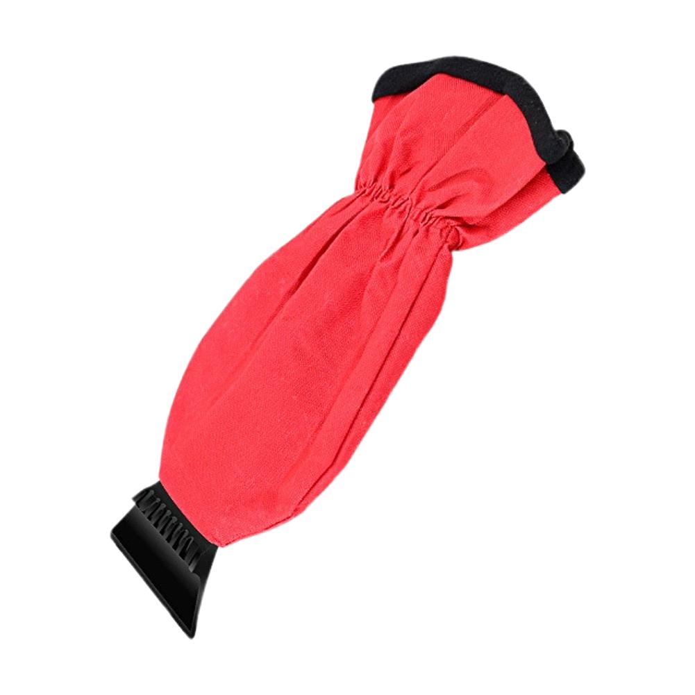 Car Ice Scraper & Snow Brush with Thermal Gloves - Heavy-Duty Winter Snow Removal Kit, Windshield Squeegee