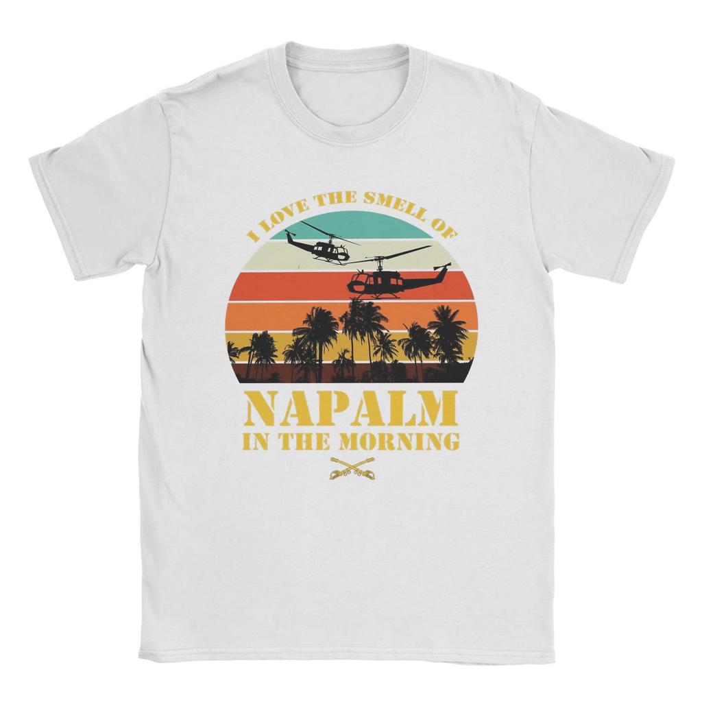 2026 I Love The Smell of Napalm in The Morning Apocalypse Now T-Shirt Men Vintage Cotton Tees Short Sleeve Casual Clothing Streetwear
