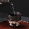 1pcs  Dragon and Phoenix Temperature Change Purple Sand Cup Changes Color In Hot Water Household Tea Cup