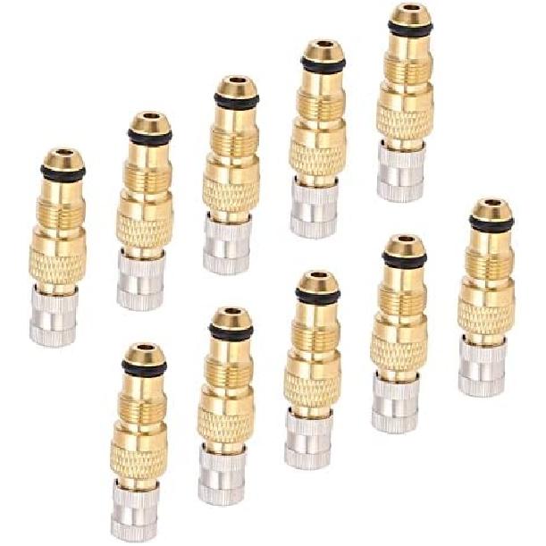 Tractor Air Liquid Valve Stem, 10PCS Brass Tractor Air Liquid Valves Tire Brass Valve Stem TR218A CH3 Core Housings Replacement