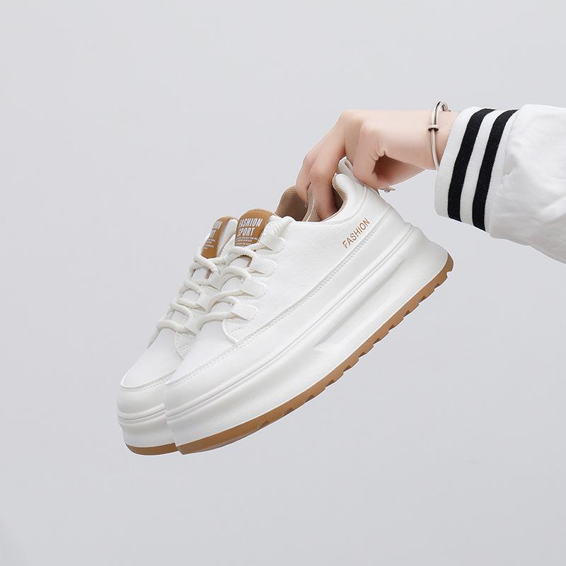 Thick Soled Little White Shoes Women 2024 Autumn Everything Small Niche Original Female Casual Height-raising Shoes Women