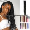 24" Multicolor Gradient Reggae Dreadlock Wig for Women