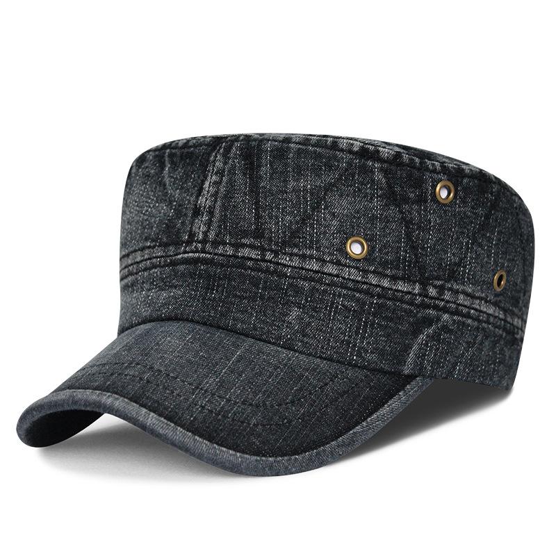 Hat Washed Do Old Denim Breathable Military Cap Outdoor Sunshade Flat Cap Leisure Duck Tongue Cap