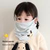 Girls' Ear-Hanging Neck Gaiter: Autumn/Winter Scarf & Windproof Face Mask for Children