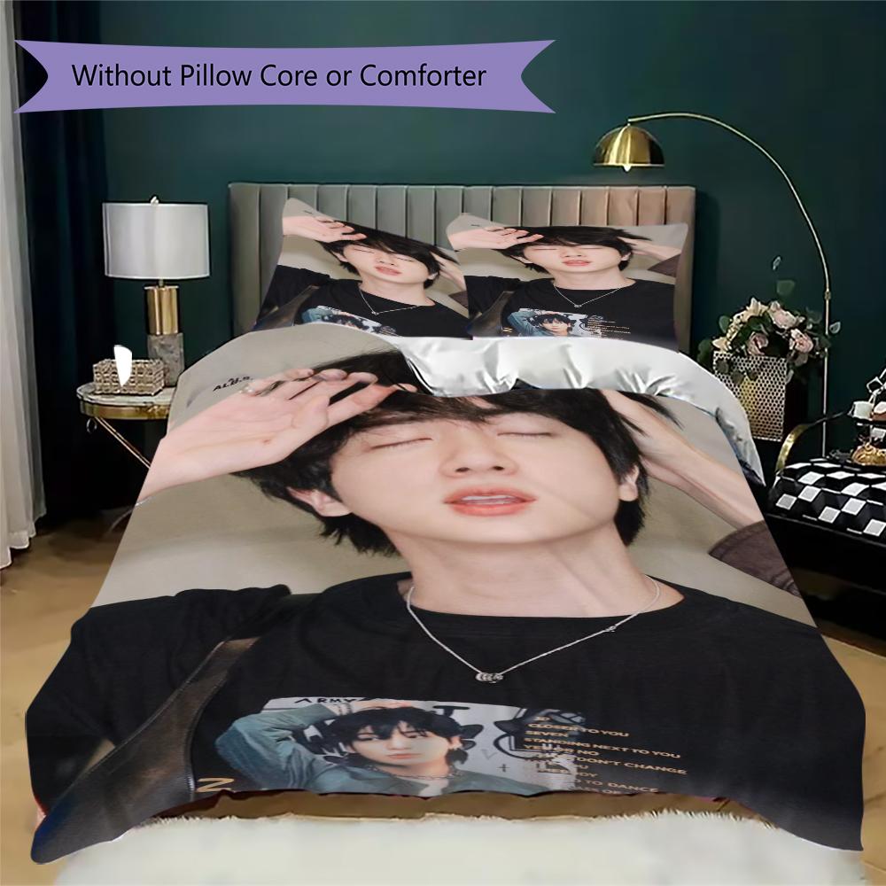 Elegant Jin White Shirt Bedding 1 Duvet Cover 2 Pillowcase Without Core Without Core Bedding Set Soft And Comfortable