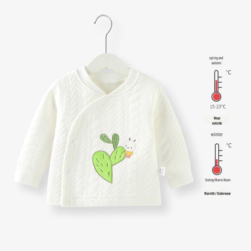 Unisex Baby Quilted Cotton Clothing Set for Spring, Autumn, Winter - Thick, Warm, Temperature Locking