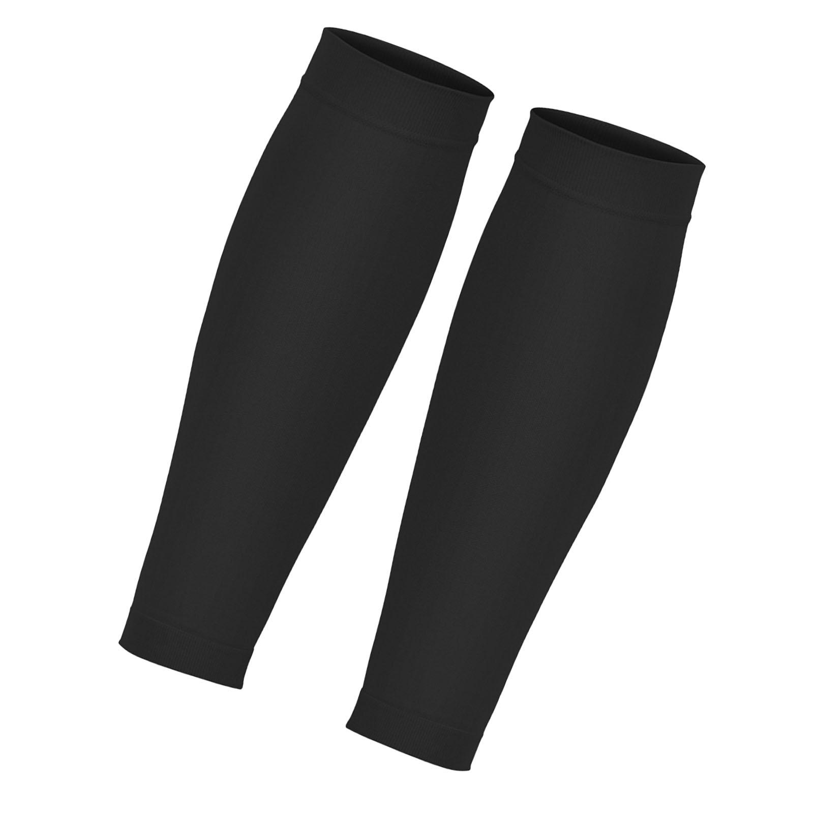 

1 пара компрессионных дышащих женских и мужских эластичных носков для бега трусцой походов L чёрный