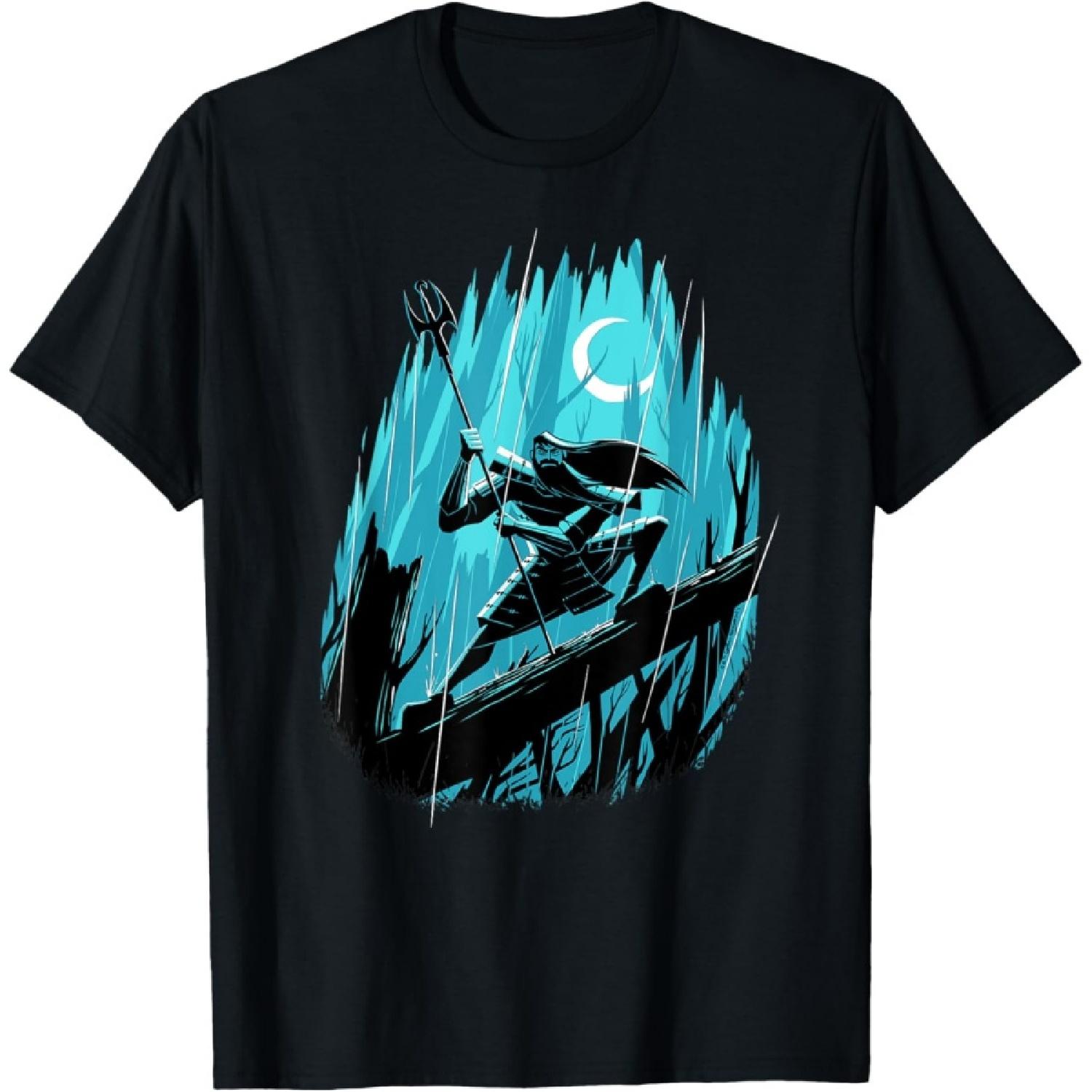 Samurai Jack Warrior Jack on Fallen Tree T-Shirt S