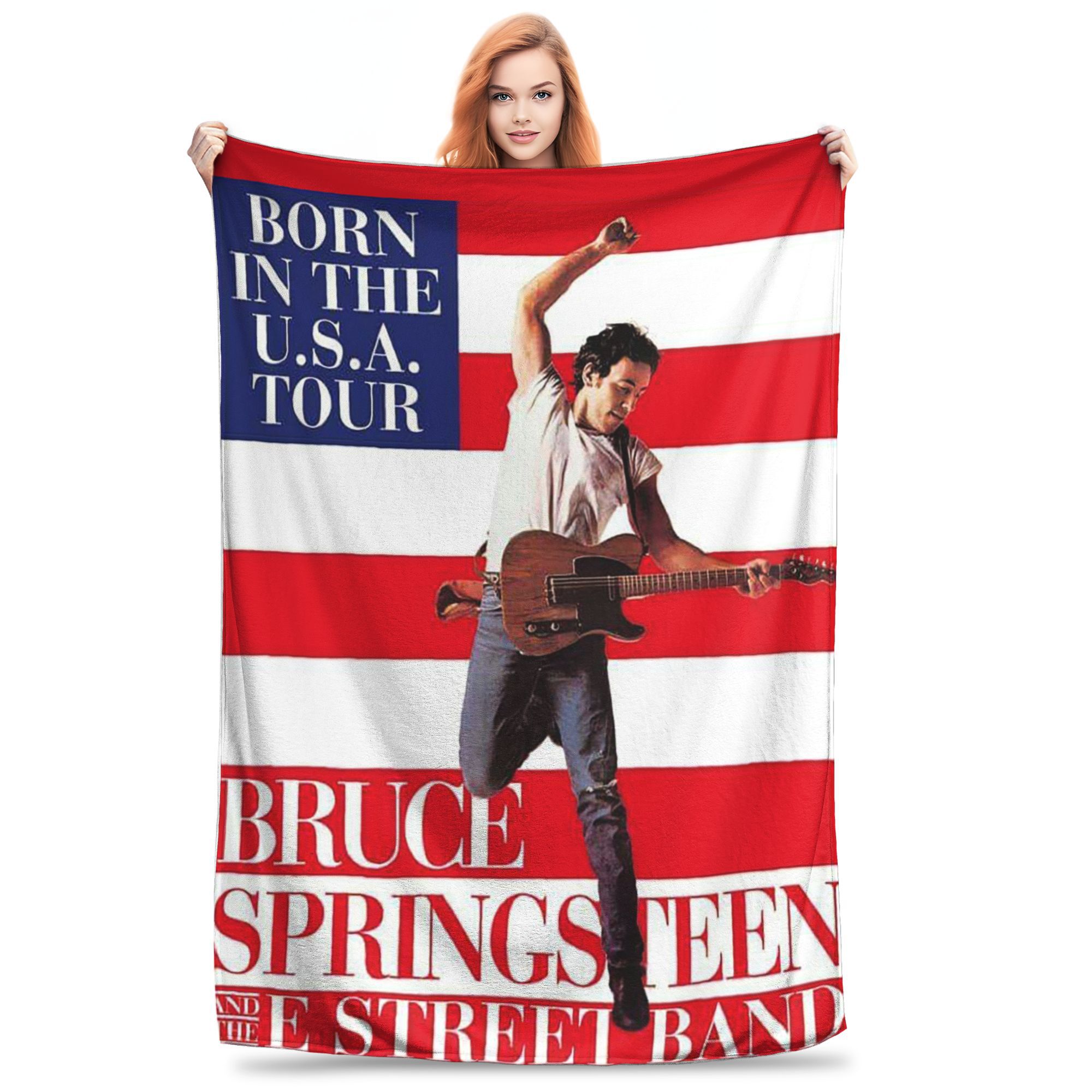 

Брюс Спрингстин 2024 Мировой Тур Рок-Музыка Пледы Легкий Фланелевый Плед для Дивана Постельное Белье Покрывала Покрывало 30x40in