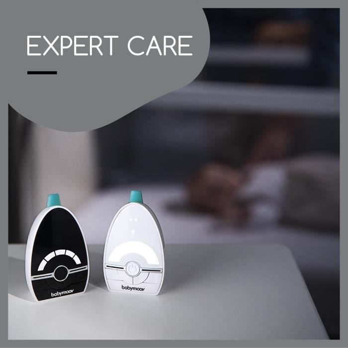 Babyphone - BABYMOOV - Portée 1000 m - Audio Expert Care - Faible émission d'ondes - Détecteur de mouvement & Talkie-Walkie